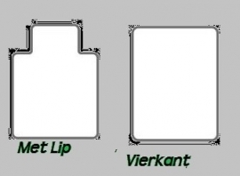 Tenex Bureaustoelmat 91 cm* 122 cm : voor harde vloeren