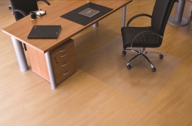 Bureaustoelmat : voor harde vloeren Makrolon ® 150x 120 cm