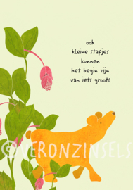 Ook kleine stapjes...