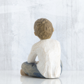 Kind luisterend