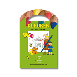 Kleurboek met handvat groen