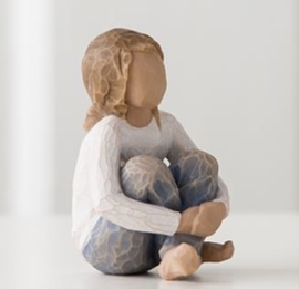 Meisje zittend: Spirited Child