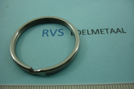 [ 8544 ] RVS  Split ring  32 mm.  per 2 stuks