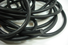 +[ 8022 ] Massief Rubber 8 mm. Zwart, per meter