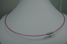 [0722 ] Spang 47 cm. Donker Roze, met Draai slot, per stuk