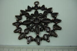 [ 6181 ] Ornament 50 mm.nr. 26, Koperkleur, per stuk