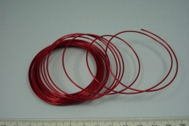 [5458 ] Aluminiumdraad 1 mm. Rood, 5 meter