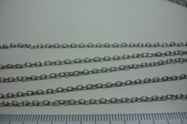 (0193) Ketting Chrome  4 x 2 mm. per meter