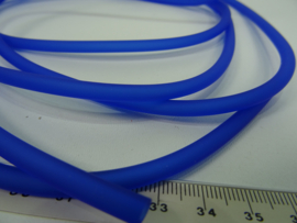 [ 6675-B ] hol Rubber 5 mm. Blauw, per meter