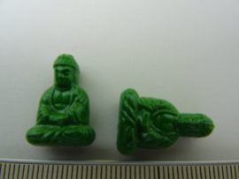 [ 6013 ] Boeddah zit 19 mm. Groen