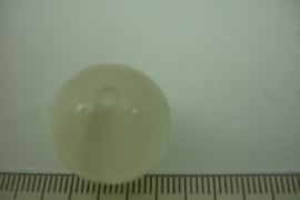 [ 6797 ] 3 D kraal Helder 20 mm.  per stuk