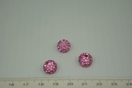 [1008 ] Shambala kraal 10 mm, Licht Roze