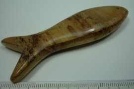 [ 6173 ] Vis met Bananenblad 8.5 cm.  per stuk