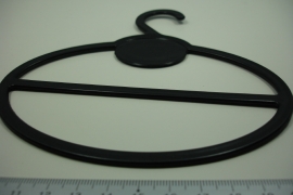 +[ 8328 ] Sjaal hanger Ovaal 13.5 cm. per 3 stuks