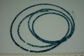 [ 10087 ] Hammer schelp schijfjes, Blauw gekleurd, 1.10 meter