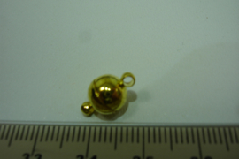 [ 6392-A ] Magneet slotje 7½ mm. Goud kleur, per stuk