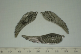 [0569 ] Vleugel enkel, 50 mm. Zilverkleur, per stuk