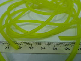 [ 6157-G ] hol Rubber 3 mm. Geel, per meter