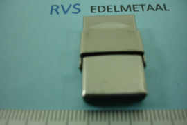 [ 8368 ] RVS,   Klik slotje 14 mm. x 4 mm. inw.   per stuk