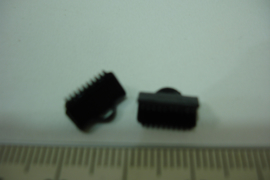 [ 6393 ] Lintklemmen 10 mm. Git Zwart, per 2 stuks