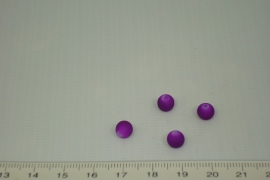 [0356 ] Glas kraal met rubber 6 mm. Paars