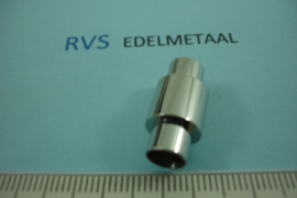 [ 8516 ] RVS, Magneet slot 6 mm. inw.  per stuk