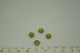 [0359 ] Glas kraal met rubber 6 mm. Groen
