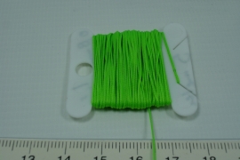 [5668 ] Nylon koord 0.8 mm. Groen Fluor, 5 meter