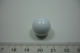 [ 0913 ] Klank bal 16 mm. Wit.