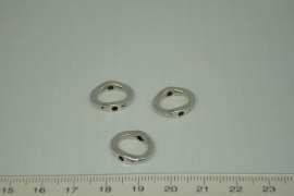 [0337 ] Doorrijg ring 15 x 12.8 mm Zilverkleur