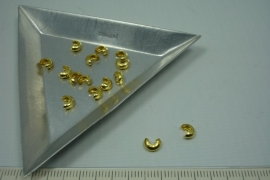 [5515 ] Verberger 4 mm. Goudkleur,15 stuks