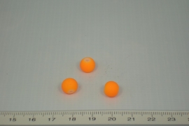 [0408 ] Glaskraal met Rubber 8 mm. Oranje