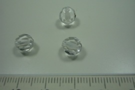 [ 0838 ] Glas kraaltje helder 9 x 7.5 mm. per stuk