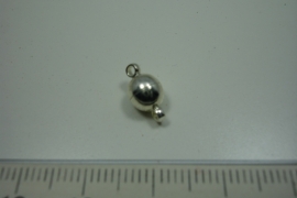 [5253 ] Magneet slotje 6 mm. Verzilverd, per stuk