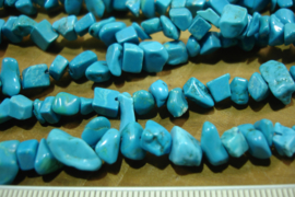 +[ 8783 ] Natuursteen Split S, Turquoise, per streng