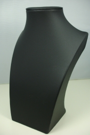 *[ 9203 ] Hals Luxe Zwart Leer, Mini 20 cm.