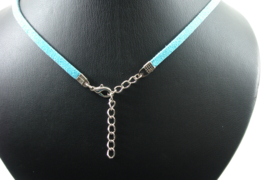 [ 1426 ] 5 mm. Veter Ketting 50 cm. Turkoois