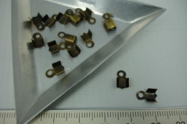 [5388 ] Veterklem 5 x 3 mm. Brons, 16 stuks