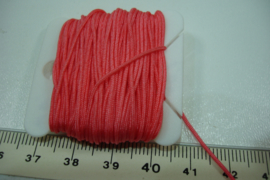 [ 5307-A ] Katoen draad 0.8 mm. Zalm/Roze, 10 meter