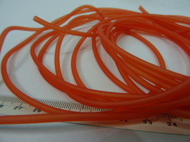 [ 6222-dO ] hol Rubber 3 mm. donker Oranje, per meter