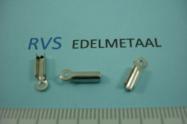 [8382 ] RVS,  Veter Klemmetjes glad, 1.5 mm. inw. per 12 stuks