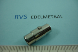 [ 8520 ] RVS, Magneet slot met Bajonetsluiting, 6 mm. inw.  per stuk