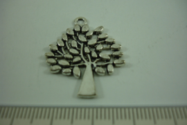 [ 1271 ] Levensboom  29.4 x 24 mm. Zilverkleur, per stuk