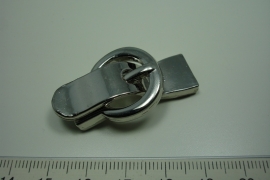 [ 6164 ] Gesp slot 42 mm. Zilverkleur, per stuk