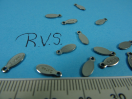 [ 8416-A ] RVS  verlengketting afwerking 10 mm. per 8 stuks