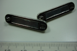 [ 0847 ] Magneet slot 33 mm. x 14 mm. 6 ogen, per stuk