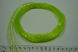 [ 5948 ] Nylon 0.5 mm. Licht Groen,   5 x 110 cm.