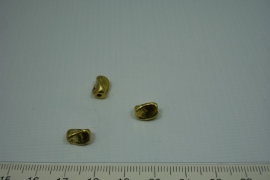 [0614 ] Cilnder kraal 14 x 10 mm. Goudkleur, per stuk