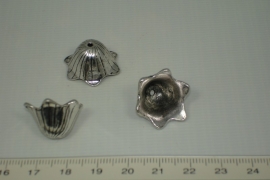 [ 0557 ] 6 Punts Kap 14 mm. Zilverkleur, per stuk