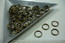 (5152) Splitring 8 mm brons. +/- 56 stuks